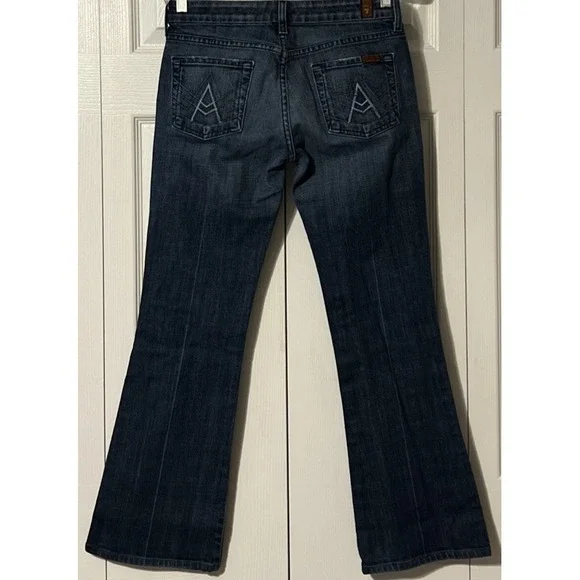 7 For All Mankind Vintage Women's "A" Pocket Boot Low Rise Jeans SZ 26 (28x29) - Picture 11 of 11